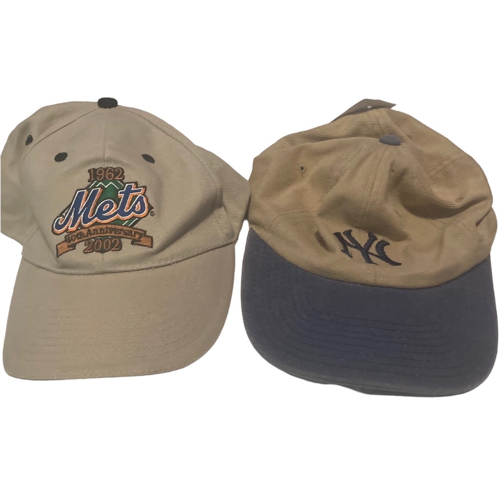 New York Mets 40th Anniversary Baseball Cap & Vintage NY Yankees Cap